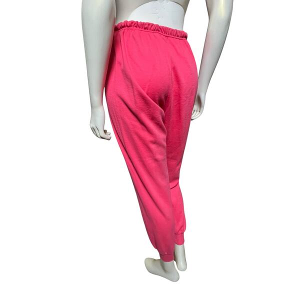 LAPS Pink Jogger Sweatpants S Soft Cotton Blend Comfy Lounge & Activewear - Picture 10 of 10